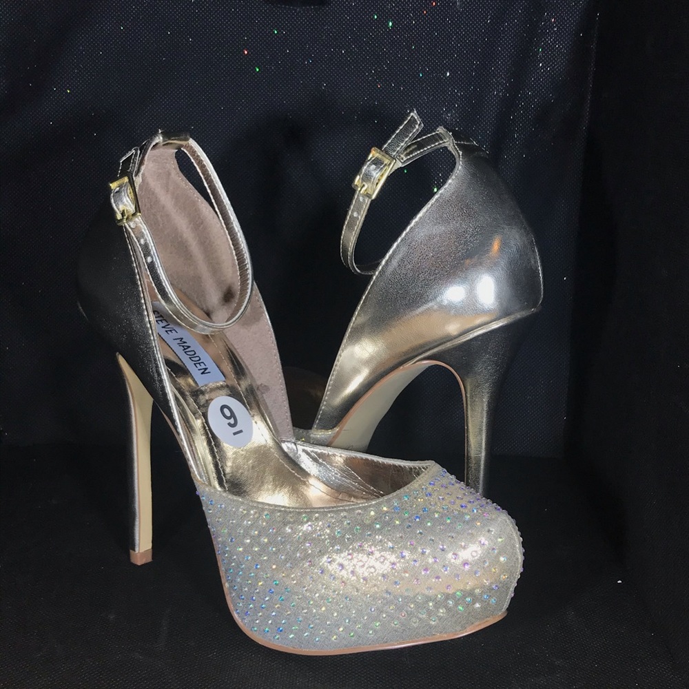 Gold tone Platform heels